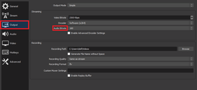Audio Bitrate OBS