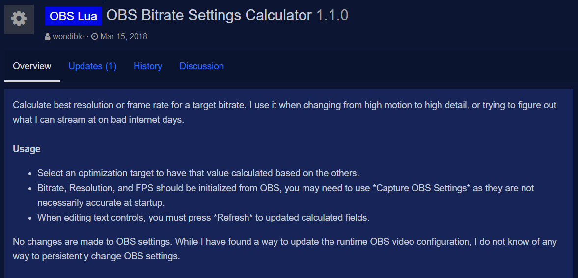 Bitrate Chart For Streamlabs Obs