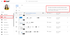 Youtube Private Video