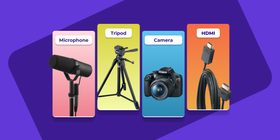 Live streaming accessories to capture sound and video in your sanctuary