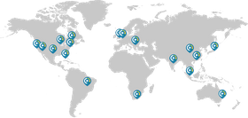 Global CDN Video Network Map
