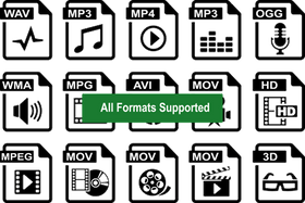 Upload and convert any video format