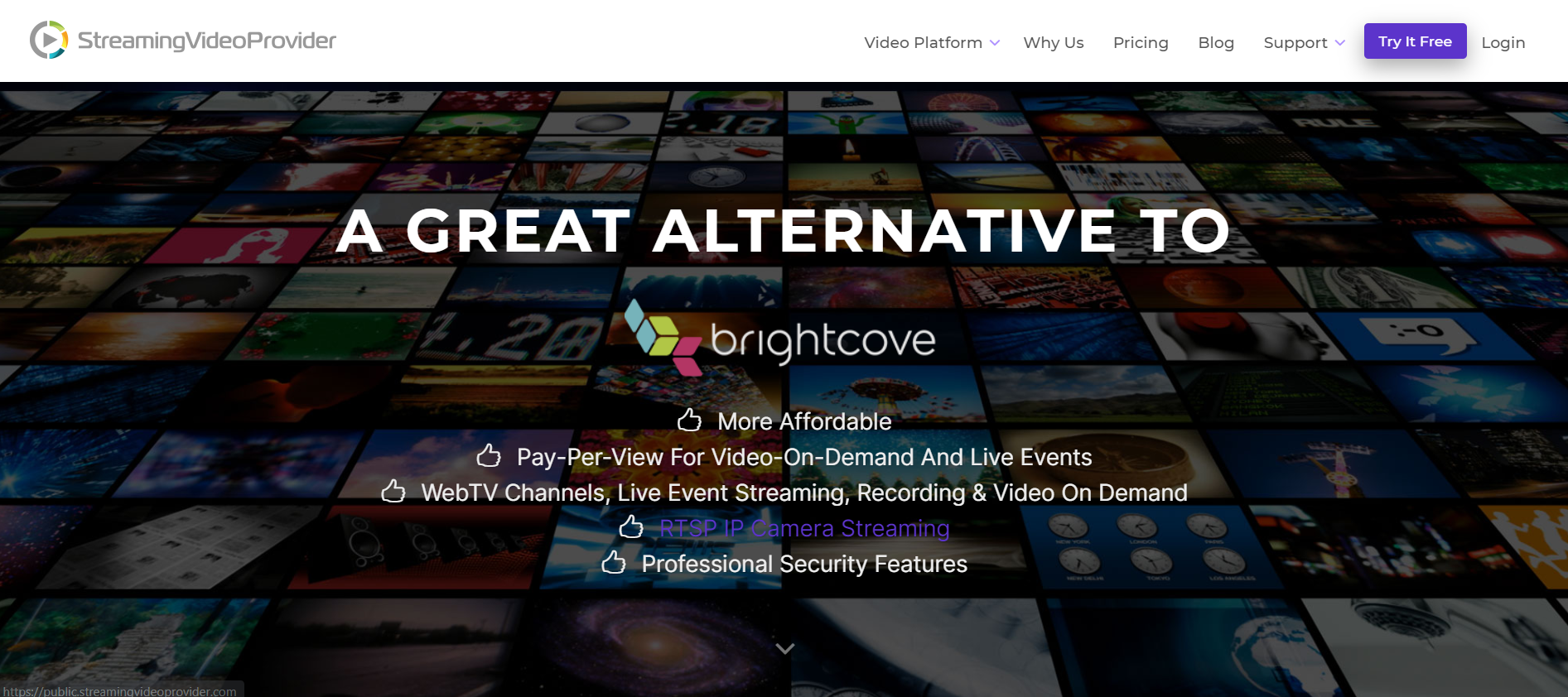 Alternative to Brightcove - StreamingVideoProvider