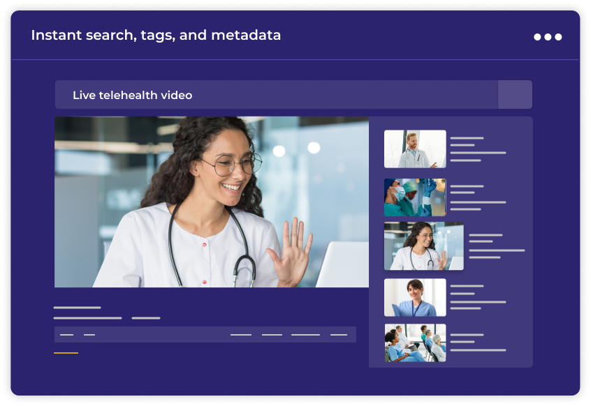 Advanced Healthcare Video Metadata Search with Tags and Instant Results
