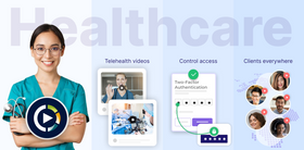 Secure HIPAA-Compliant Telehealth Video Hub for Healthcare Organizations
