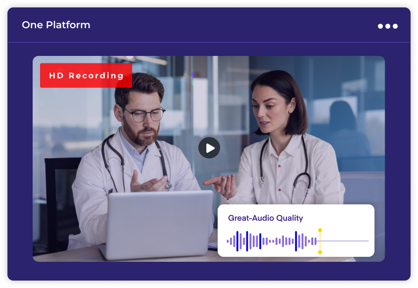 Unified Healthcare Video and Audio Content Management Platform