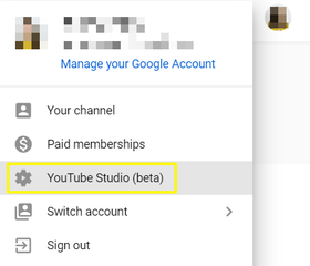 YouTube Studio