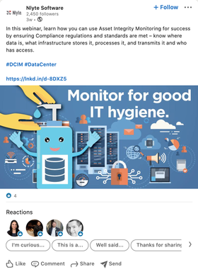 Linkedin Post From Nlyte Software