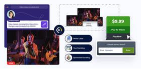 White-label live streaming events solution