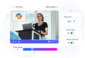 White-label unbranded video player interface